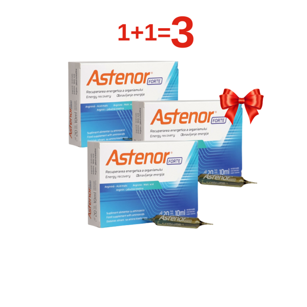  Adulți - 2 Astenor Forte + 1 Astenor Forte