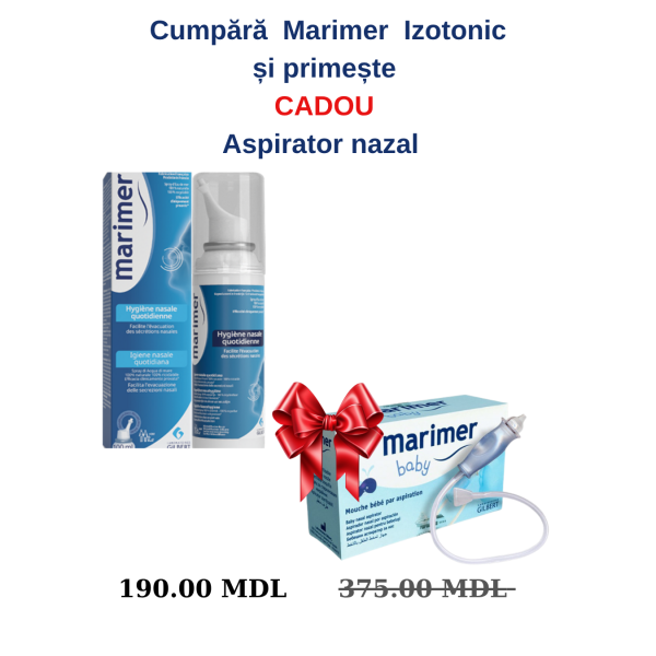 Marimer Izotonic  0,9%, 100ml+Aspirator Marimer cu 1 MDL