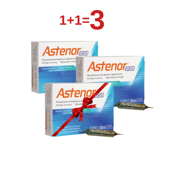  Adulți - 2 Astenor Forte + 1 Astenor Forte