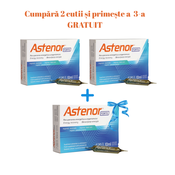  Vitamine si suplimente - 2 Astenor Forte + 1 Astenor Forte